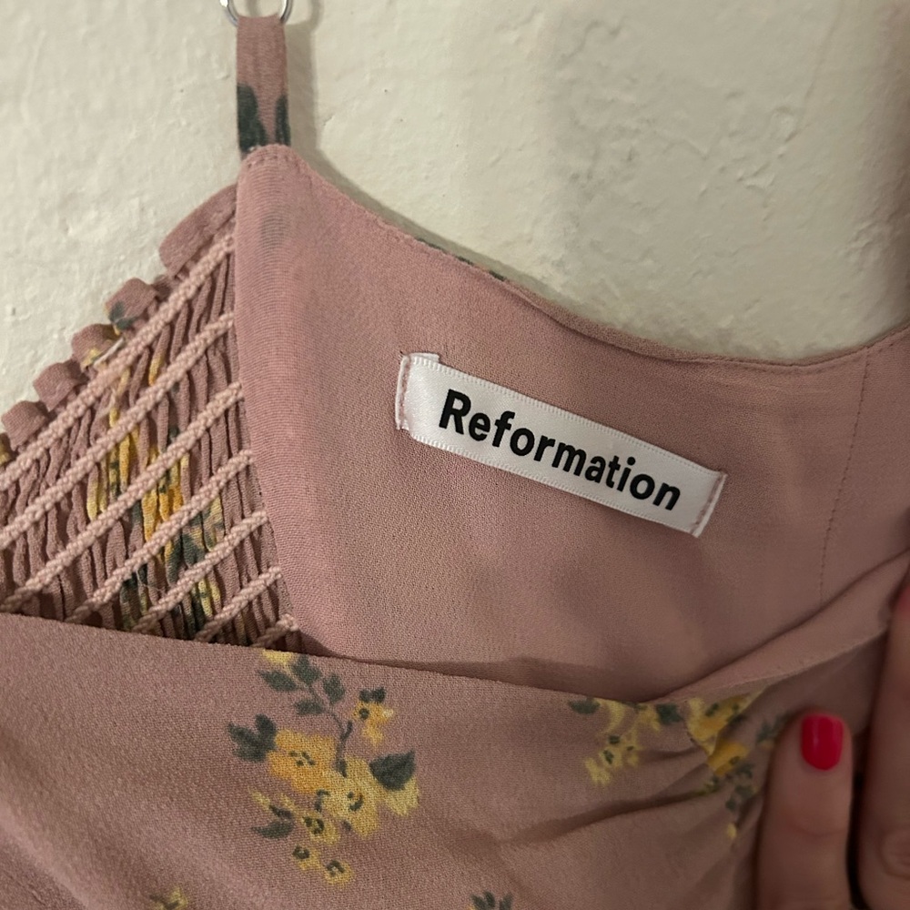 Reformation Pink Floral Maxi Dress - Picture 4 of 6